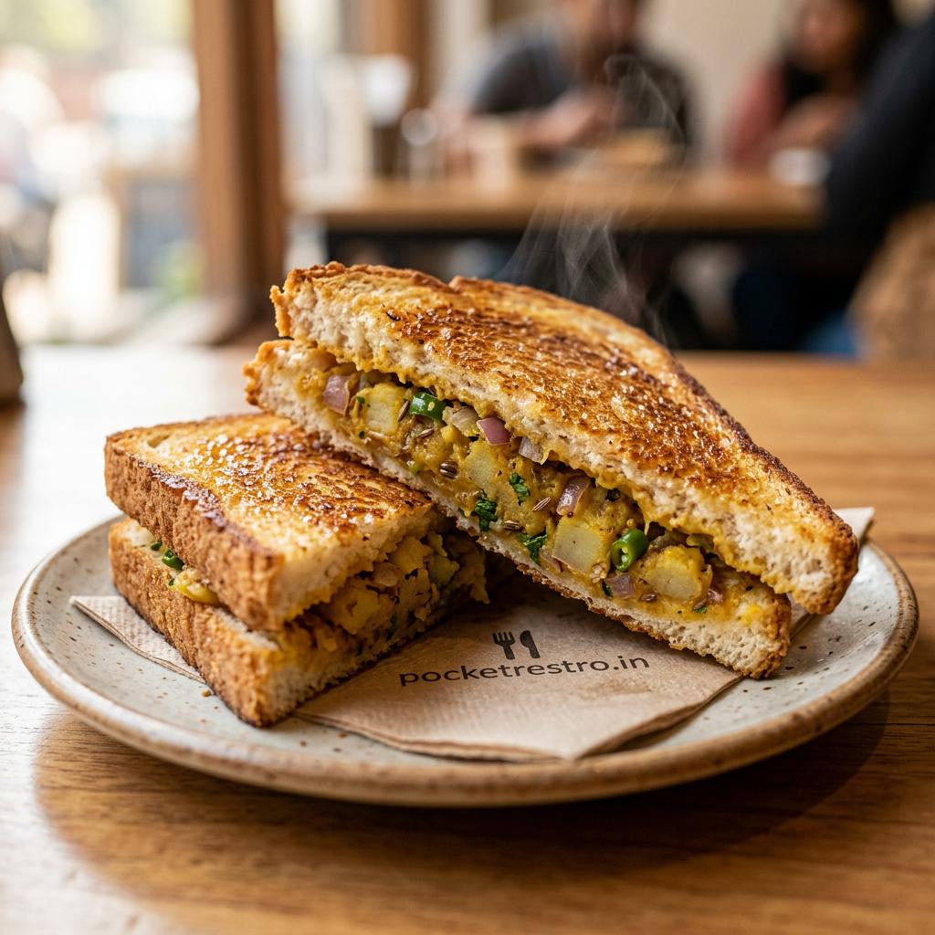 Sandwich Aloo Pyaaz Sandwich